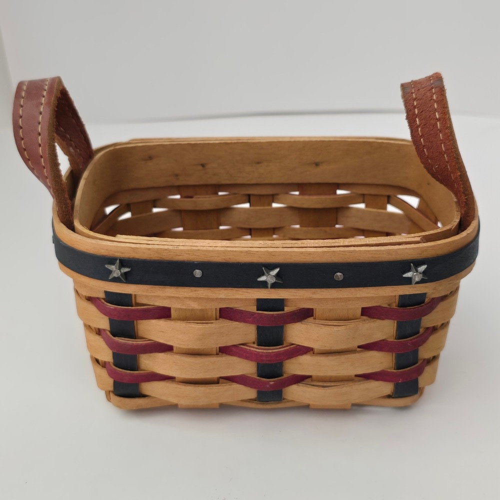 Longaberger PROUDLY American Salt & Pepper Basket 2003 Collectors Club